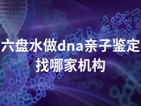 六盘水做dna亲子鉴定找哪家机构