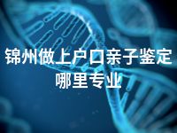 锦州做上户口亲子鉴定哪里专业