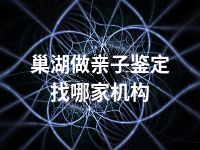 巢湖做亲子鉴定找哪家机构