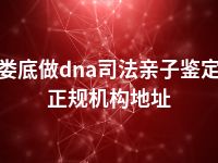 娄底做dna司法亲子鉴定正规机构地址