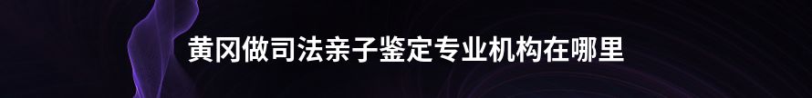 咸宁做司法亲子鉴定专业机构在哪里