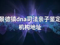 景德镇dna司法亲子鉴定机构地址