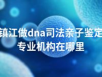 镇江做dna司法亲子鉴定专业机构在哪里