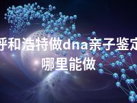 呼和浩特做dna亲子鉴定哪里能做