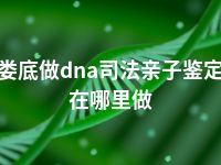 娄底做dna司法亲子鉴定在哪里做