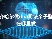 齐齐哈尔做dna司法亲子鉴定在哪里做