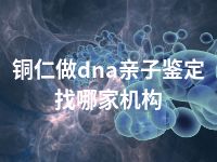 铜仁做dna亲子鉴定找哪家机构