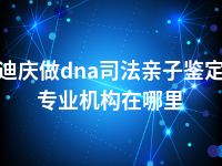 迪庆做dna司法亲子鉴定专业机构在哪里