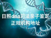 日照dna司法亲子鉴定正规机构地址