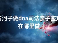 石河子做dna司法亲子鉴定在哪里做