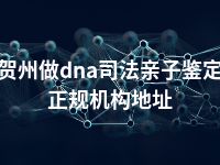 贺州做dna司法亲子鉴定正规机构地址