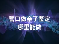 营口做亲子鉴定哪里能做