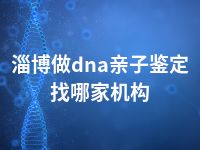 淄博做dna亲子鉴定找哪家机构