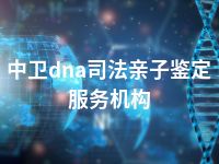 中卫dna司法亲子鉴定服务机构