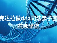 可克达拉做dna司法亲子鉴定在哪里做