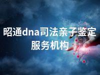 昭通dna司法亲子鉴定服务机构