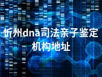 忻州dna司法亲子鉴定机构地址