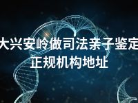 大兴安岭做司法亲子鉴定正规机构地址