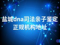 盐城dna司法亲子鉴定正规机构地址