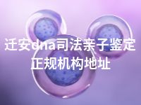 迁安dna司法亲子鉴定正规机构地址