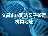 文昌dna司法亲子鉴定机构地址