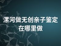 漯河做无创亲子鉴定在哪里做