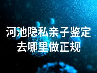 河池隐私亲子鉴定去哪里做正规