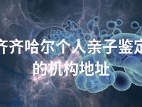 齐齐哈尔个人亲子鉴定的机构地址