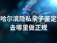 哈尔滨隐私亲子鉴定去哪里做正规