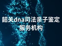 韶关dna司法亲子鉴定服务机构