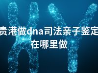 贵港做dna司法亲子鉴定在哪里做