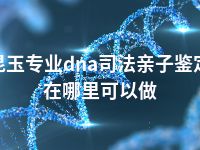 昆玉专业dna司法亲子鉴定在哪里可以做