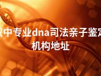 汉中专业dna司法亲子鉴定机构地址