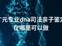 广元专业dna司法亲子鉴定在哪里可以做