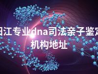 阳江专业dna司法亲子鉴定机构地址