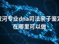 双河专业dna司法亲子鉴定在哪里可以做