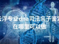 云浮专业dna司法亲子鉴定在哪里可以做