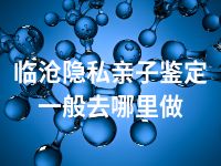 临沧隐私亲子鉴定一般去哪里做