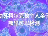 克孜勒苏柯尔克孜个人亲子鉴定哪里可以检测