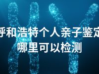 呼和浩特个人亲子鉴定哪里可以检测