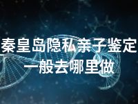 秦皇岛隐私亲子鉴定一般去哪里做