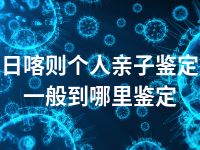 日喀则个人亲子鉴定一般到哪里鉴定