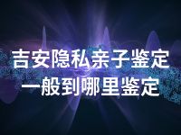 吉安隐私亲子鉴定一般到哪里鉴定