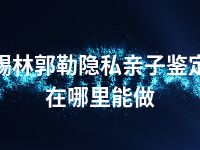 锡林郭勒隐私亲子鉴定在哪里能做