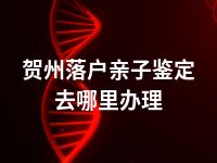 贺州落户亲子鉴定去哪里办理