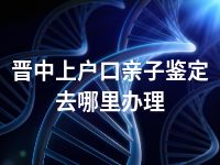 晋中上户口亲子鉴定去哪里办理