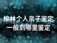 榆林个人亲子鉴定一般到哪里鉴定