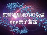 东营哪里地方可以做dna亲子鉴定