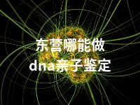 东营哪能做dna亲子鉴定