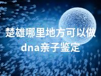 楚雄哪里地方可以做dna亲子鉴定